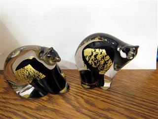 VTG SWEDEN PAIR SIGNED CRYSTAL 2